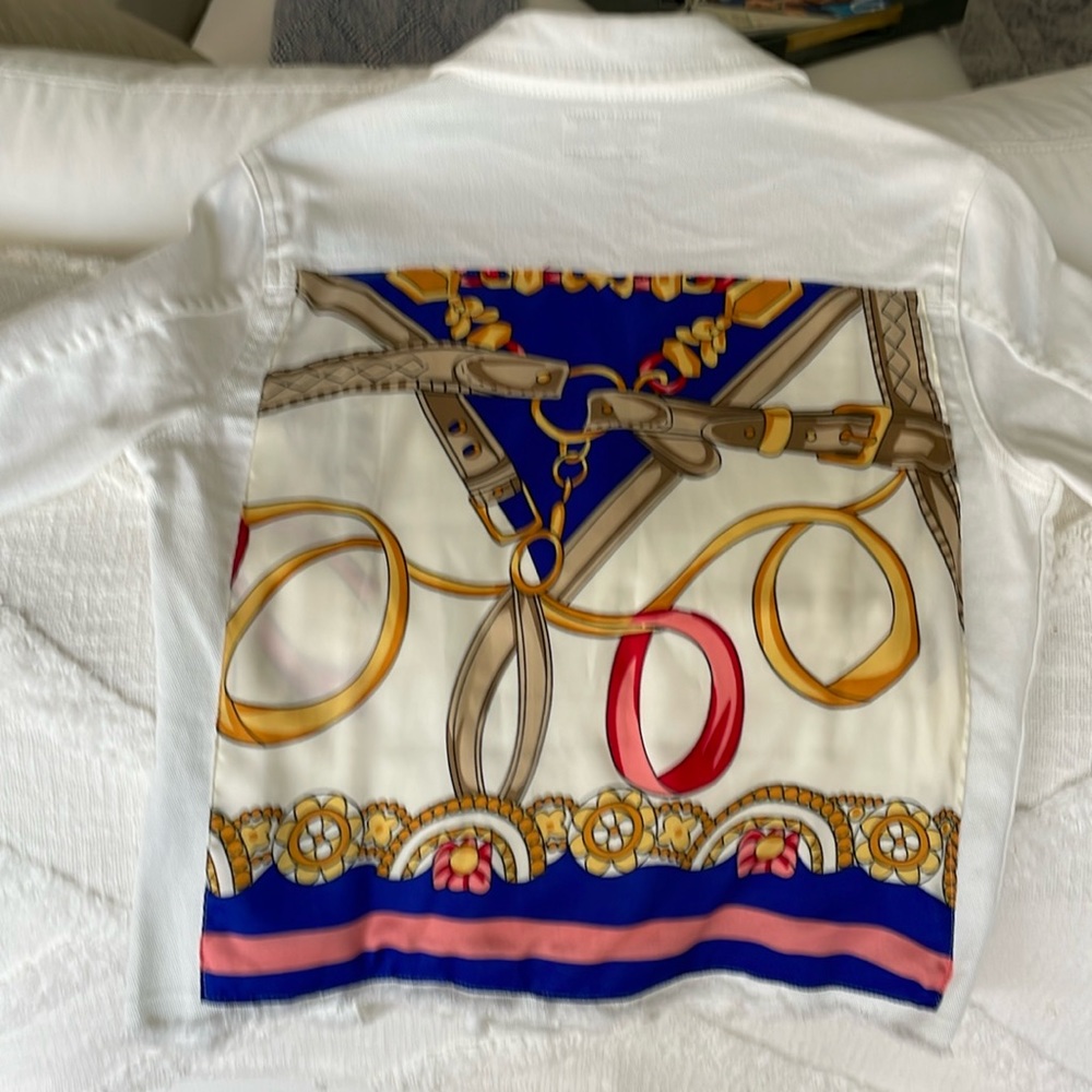 Marina St Barth white denim jacket